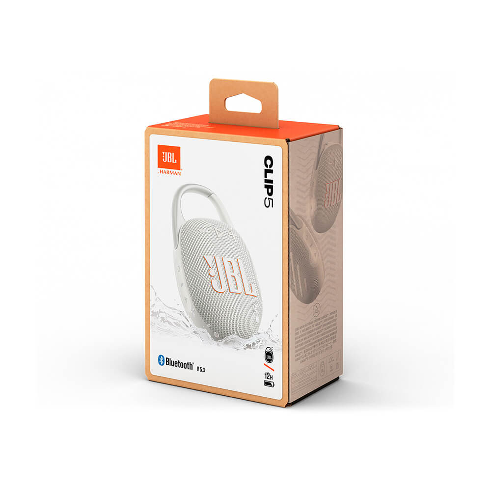 Bluetooth zvučnik JBL CLIP 5 bijeli (IP67 vodootporan, baterija 15h, Bluetooth)-13