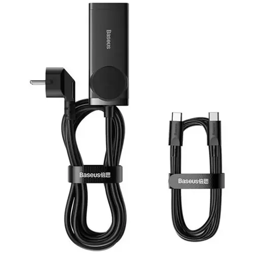 Produžna Utičnica/Kućni Punjač BASEUS GaN3 Pro Desktop 100W, Kabel C-C, Black, PSZM000401-1
