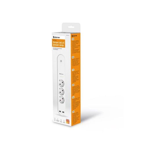 Pametni produžni kabel s razdjelnikom DENVER SHP-310, s USB portovima
