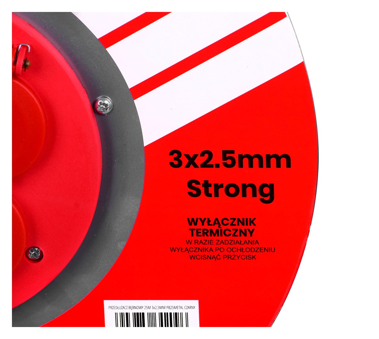Produžni kabel VERTEX PB25METAL (3x2,5 mm, crna)-4