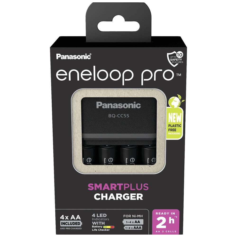 Punjač baterija PANASONIC Eneloop Pro BQ-CC55E + baterije 4xAA 2500mAh
