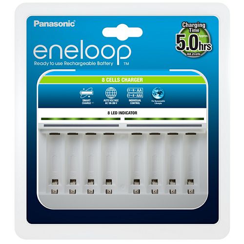 Punjač baterija PANASONIC ENELOOP Smart BQCC63E, brzi, 8 mjesta za punjenje-0