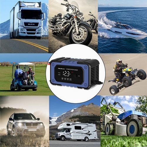 Punjač baterija s funkcijom popravka QOLTEC 52483 (inteligentni mikroprocesorski punjač, 12V, 6A, LED, 4 načina rada)-31