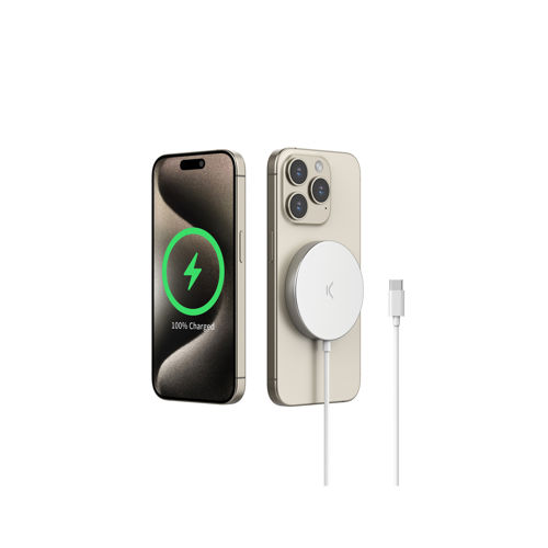Punjač bežični KSIX MagniBoost, Apple MagSafe, 2.0, metalna obrada, 1 m, 15 W-2