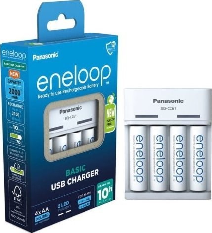 Punjač Eneloop USB Basic 4xAA