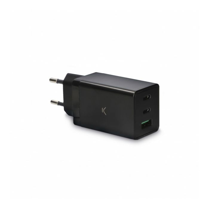 Punjač KSIX GAN2 2 x USB C + 1 USB-A crni-4
