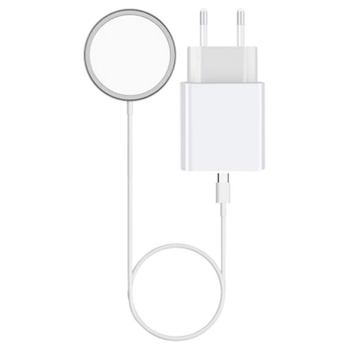 Punjač KSIX MagCharge, 15W 1M kabel + 20W kućni punjač za iPHONE 12-0