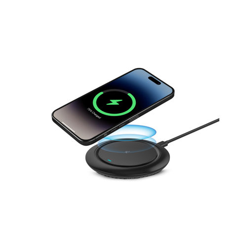 Punjač KSIX USB-C na USB-C kabel, 15W, crni, bežični-1