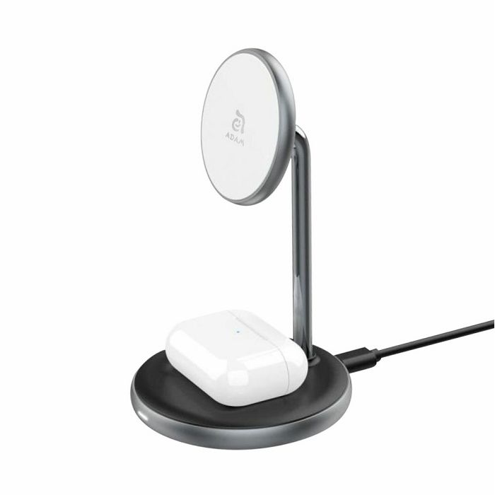 Punjač sa stalkom ADAM OMNIA M2 2u1 wireless-1