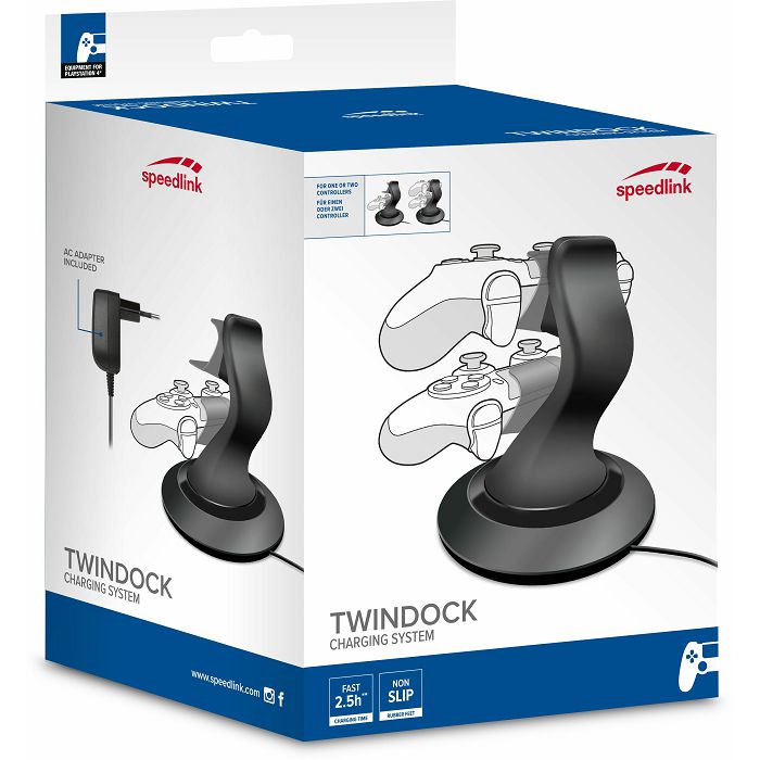 Punjač SPEEDLINK Twindock, za PS4 2 kontrolera-2