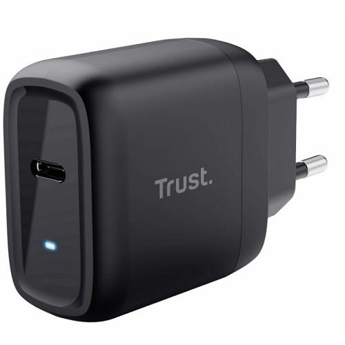 Punjač TRUST, Maxo 45W, 24816, 1xUSB-C, Kabel USB-C na USB-C crni (5 godina jamstva)-0