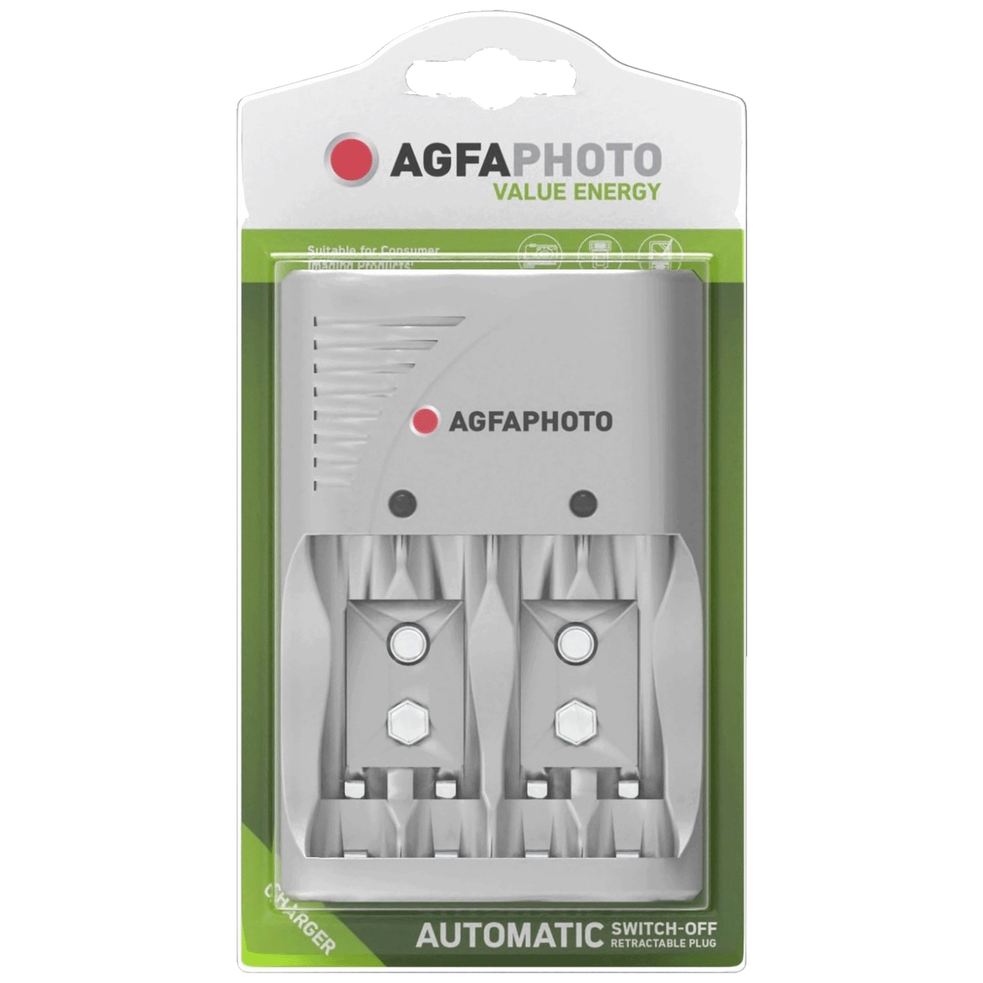 Punjač za baterije AGFA, univerzalni, AA, AAA, 9V - Photo Accu Charger Value Energy