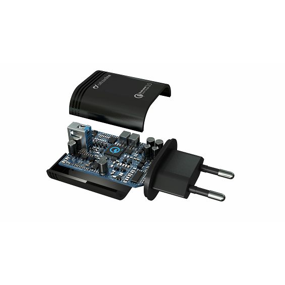 Kućni punjač za mobitel s kablom CELLULARLINE USB C 3A / 18W crni-2