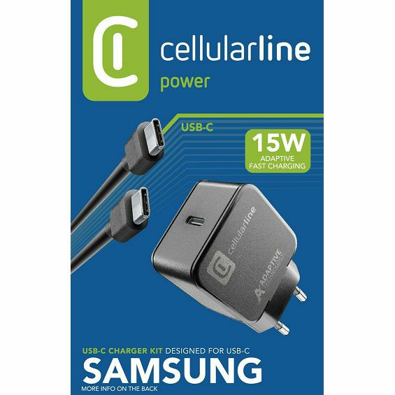 Punjač za mobitel CELLULARLINE USB-C i Type-C 15W-2