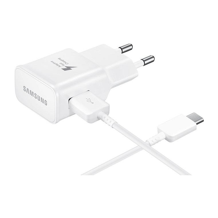 Kućni punjač za mobitel s kablom SAMSUNG USB - TYPE C EP-TA20EWECGW-2