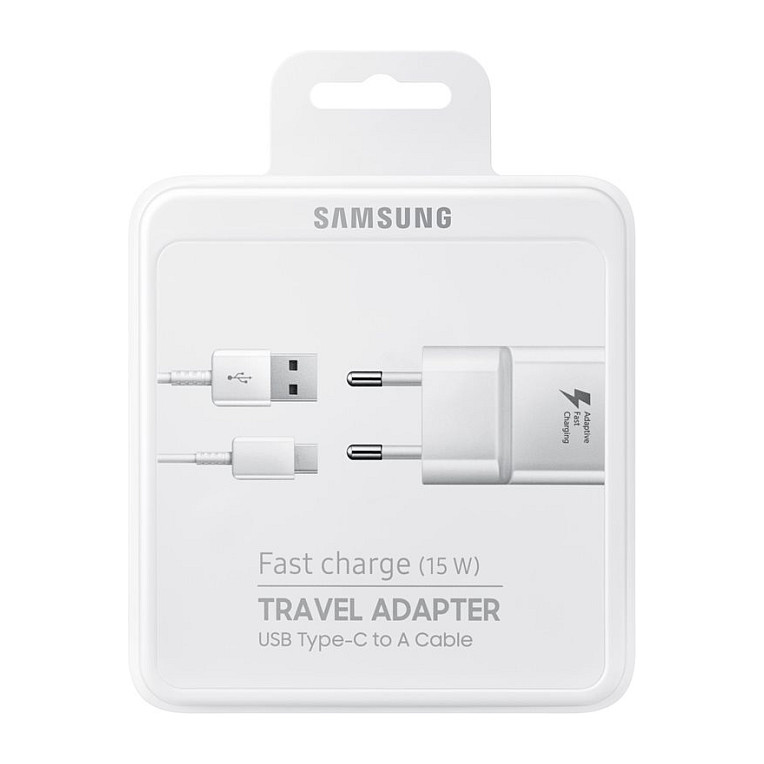 Kućni punjač za mobitel s kablom SAMSUNG USB - TYPE C EP-TA20EWECGW-5