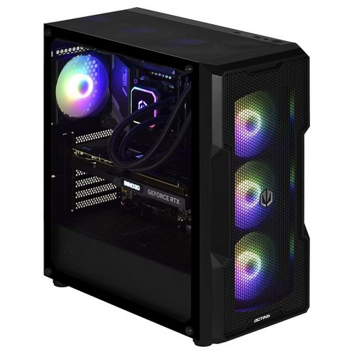 Računalo ACTINA Midi Tower (AMD Ryzen 7 7800X3D, 32GB RAM, 1TB SSD, NVIDIA GeForce RTX 4070 Ti, no OS) crno-8