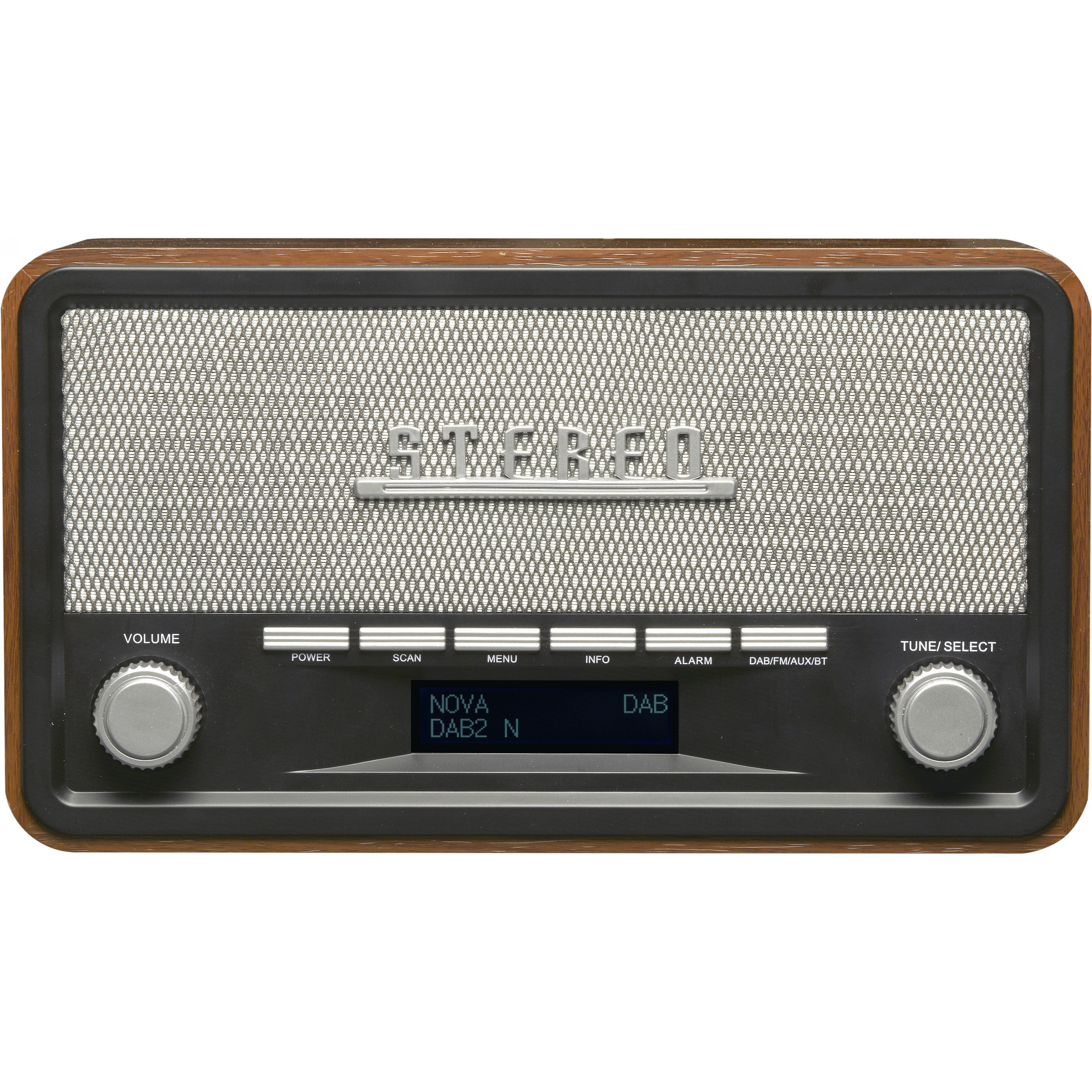 Retro DAB+/FM radio Denver DAB-18 dark wood-3
