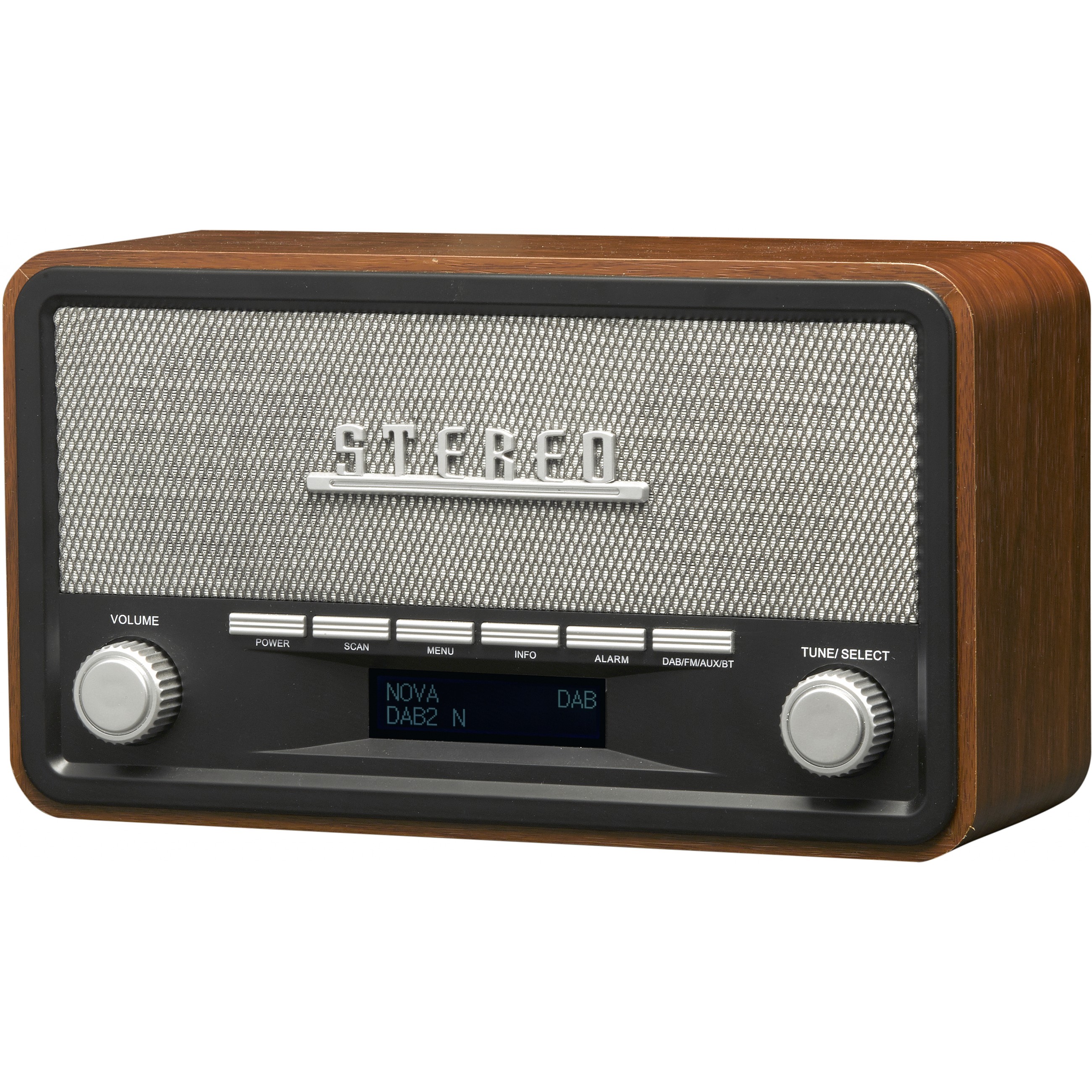 Retro DAB+/FM radio Denver DAB-18 dark wood-4
