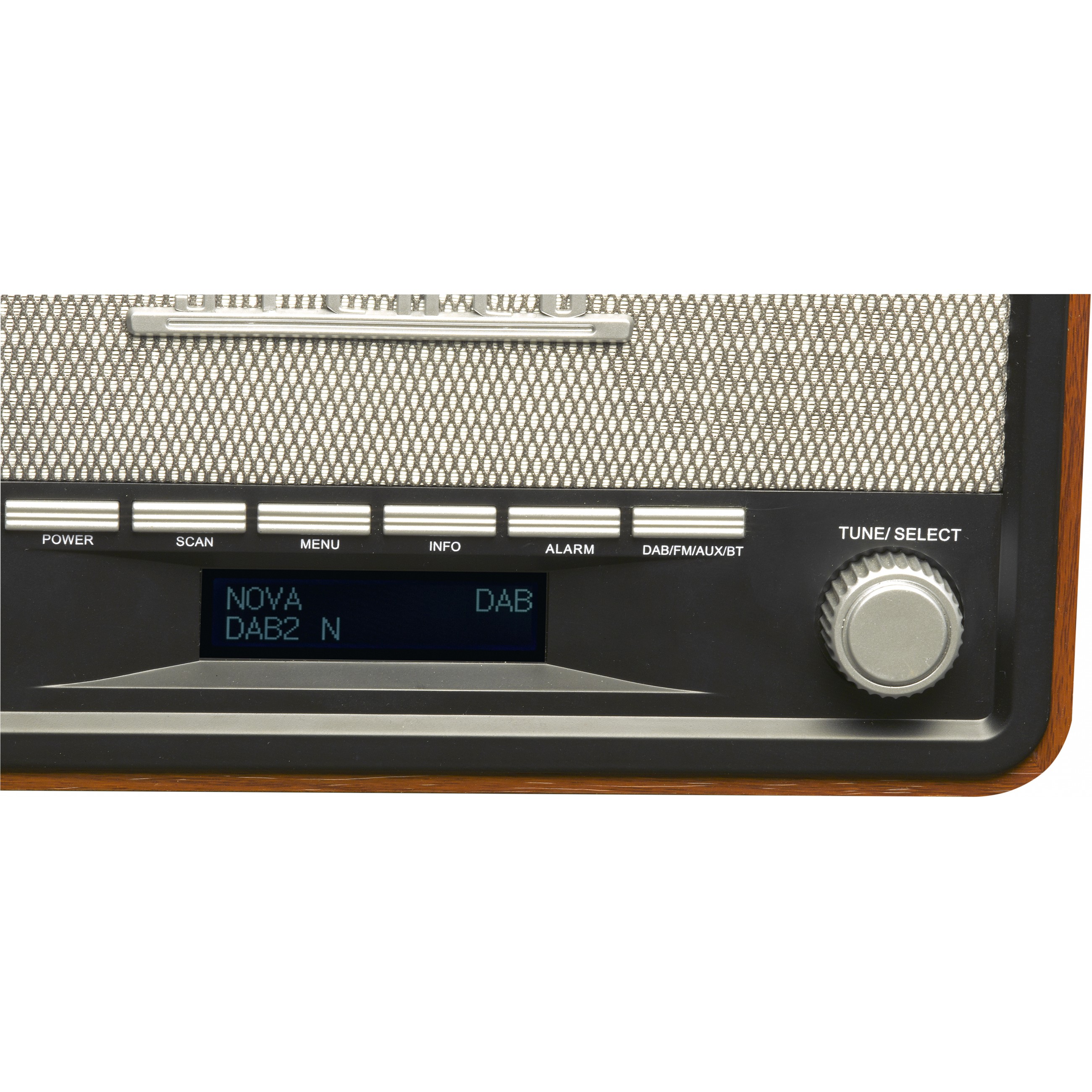 Retro DAB+/FM radio Denver DAB-18 dark wood-5