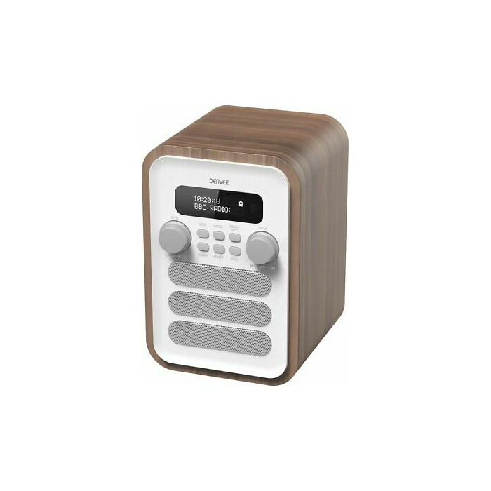 Denver DAB-48WHITE Personal Digital White, Wood-0