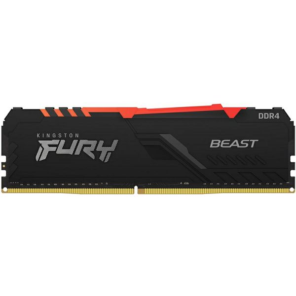 RAM memorija Kingston HyperX Fury Beast RGB 8GB DDR4-3200 DIMM PC4-25600 CL16, 1.2V-2