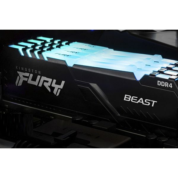 RAM memorija Kingston HyperX Fury Beast RGB 8GB DDR4-3200 DIMM PC4-25600 CL16, 1.2V-0