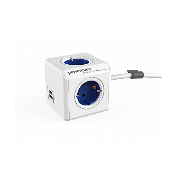Razdjelnik POWERCUBE Extended USB plavi-0