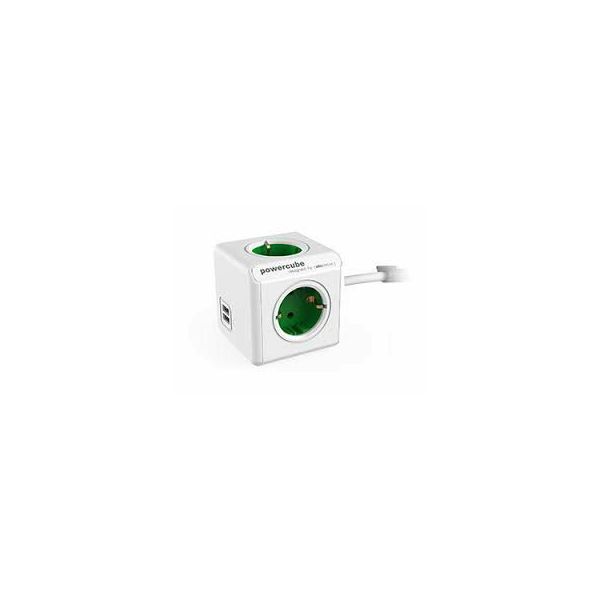 Razdjelnik POWERCUBE Extended USB zeleni-2