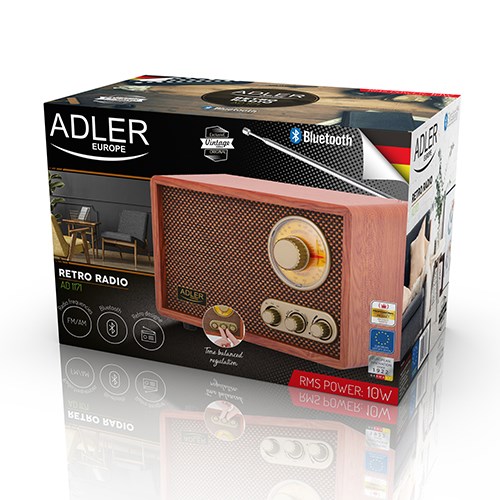 Retro Bluetooth radio ADLER AD 1171-21