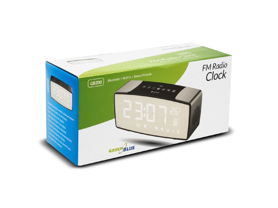 Greenblue 62917 Clock Digital Black, Grey-2