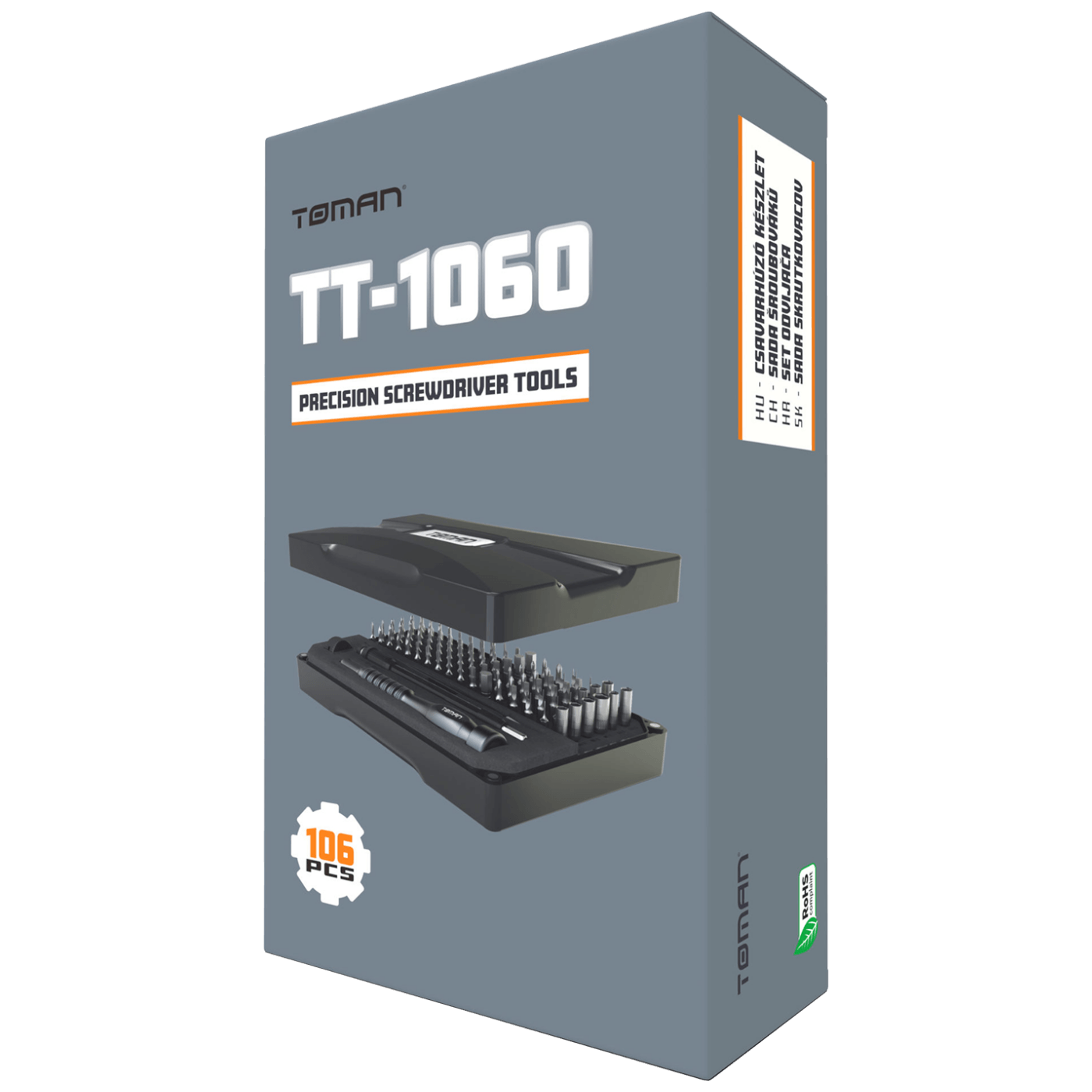 Set alata TOMAN TT-1060, precizni odvijači, 106 kom-1