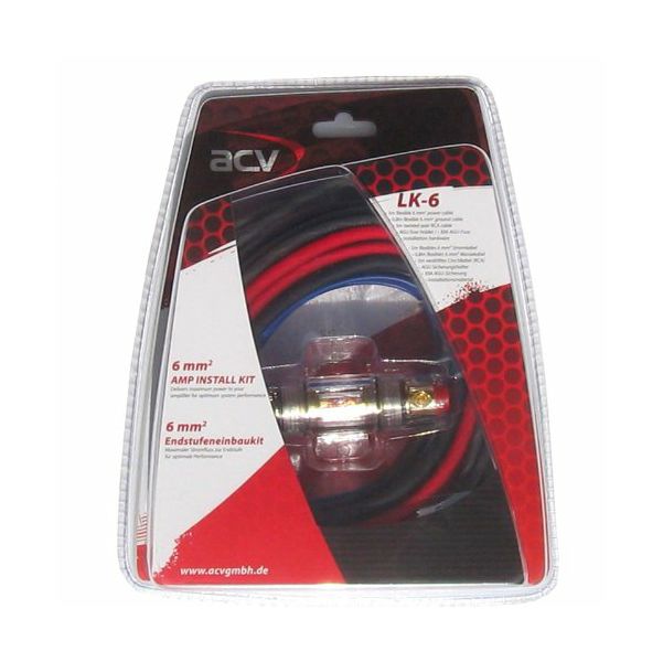 Set kablova za ugradnju auto pojačala ACV LK-6 6MM2