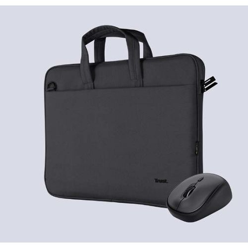 Set TRUST Bologna 16" 24988, torba za laptop + bežični miš crni (5 godina jamstva)-0