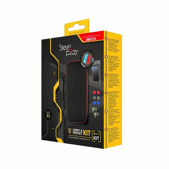 Set za nošenje i zaštitu za Nintendo STEELPLAY 11 IN 1 CARRY & PROTECT KIT + 2 FREE JOYPAD CASES (SWITCH)-1