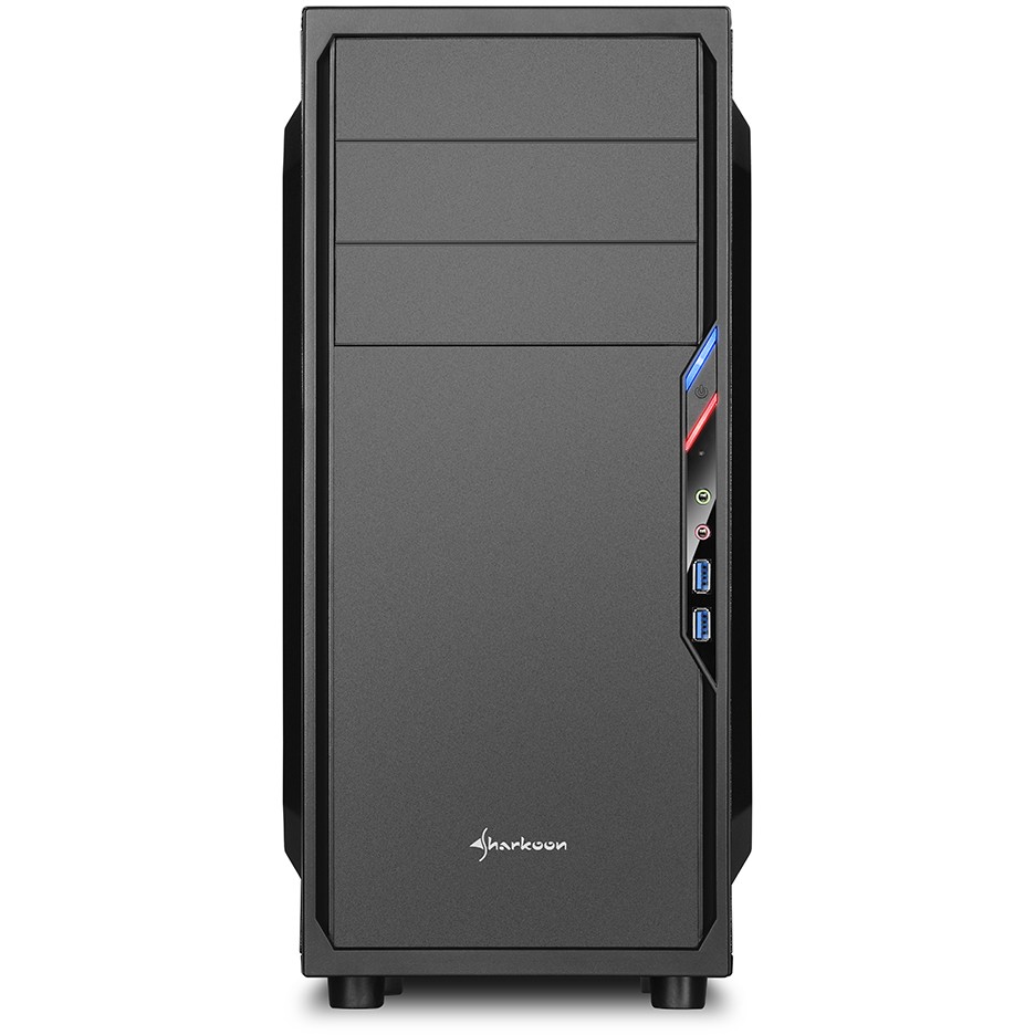 Sharkoon VS4-V Midi-Tower ATX kućište, bez napajanja, crno-1