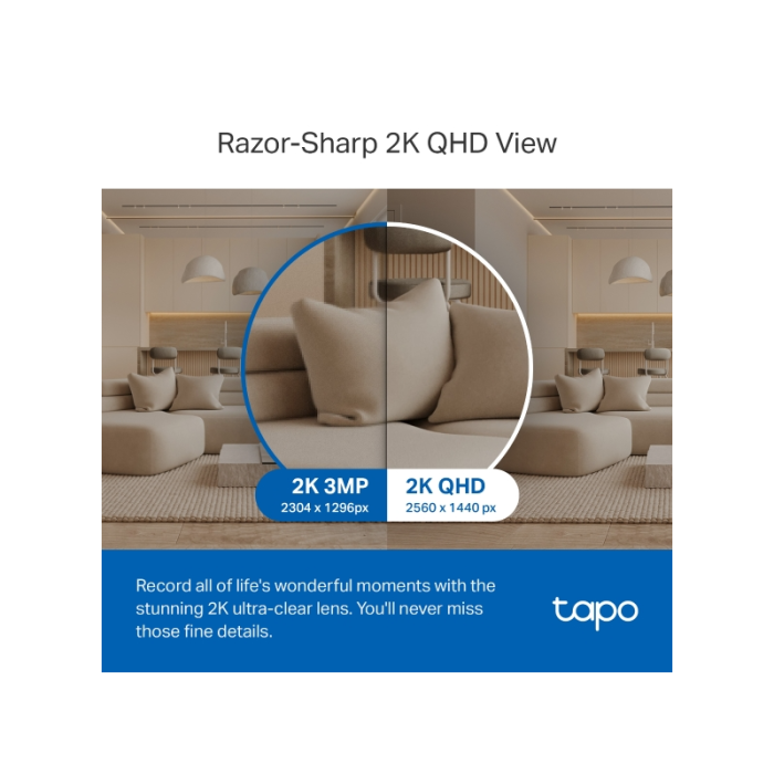 Nadzorna kamera TP-LINK TAPO C220 2K (4MP, PT, IR, AI detekcija, WiFi, unutarnja)-9