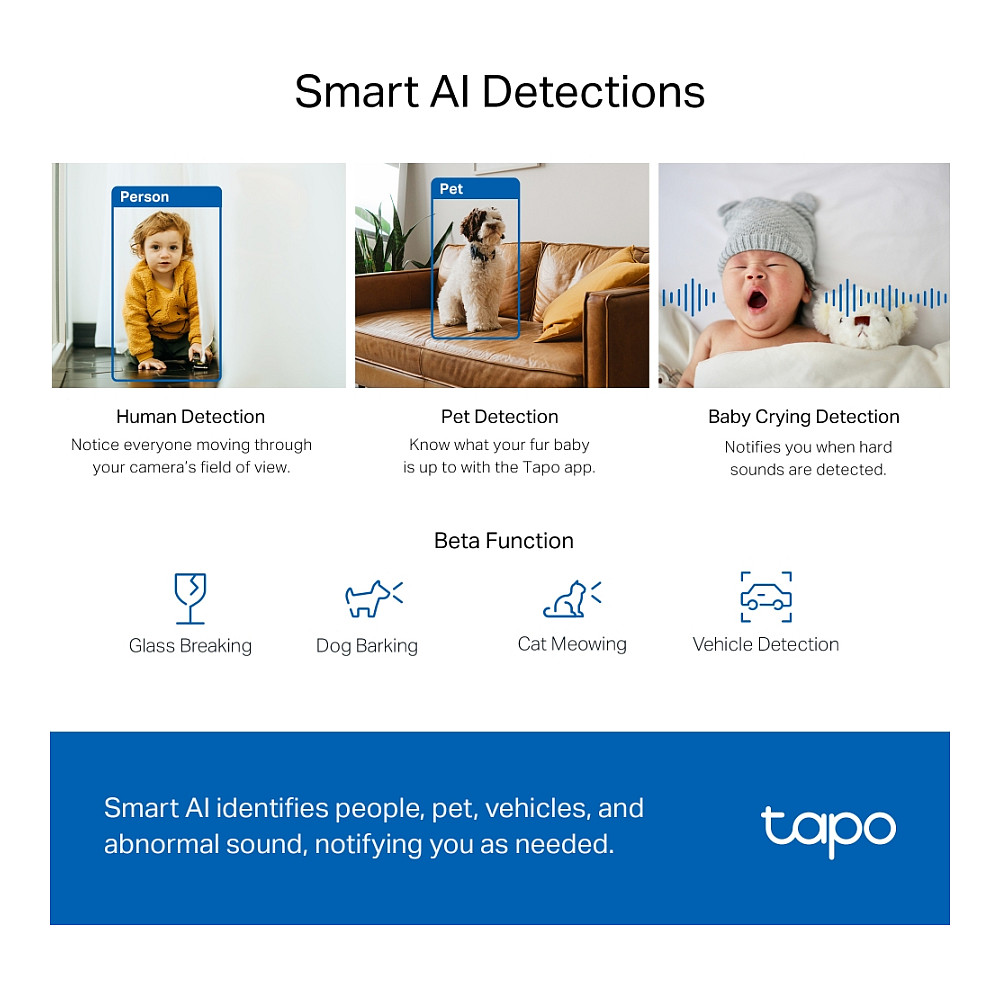 Nadzorna kamera TP-LINK TAPO C220 2K (4MP, PT, IR, AI detekcija, WiFi, unutarnja)-16