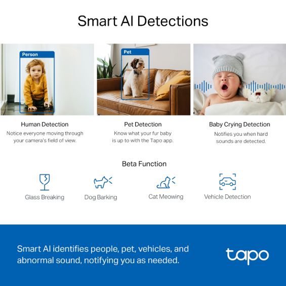 Nadzorna kamera TP-LINK TAPO C220 2K (4MP, PT, IR, AI detekcija, WiFi, unutarnja)-25
