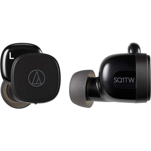 Slušalice AUDIO TECHNICA ATH-SQ1TW crne (bežične, IPX4 vodootporne)