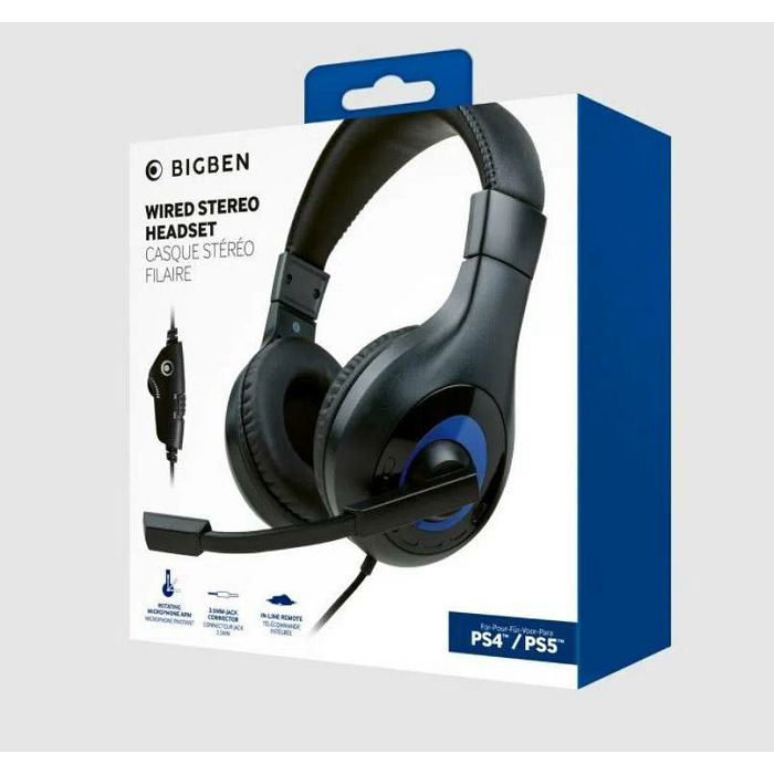Stereo gaming slušalice BIGBEN za PS5 crne-4
