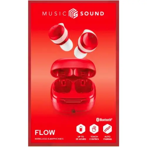 Slušalice CELLULARLINE MUSIC SOUND TWS Flow, crvene-2