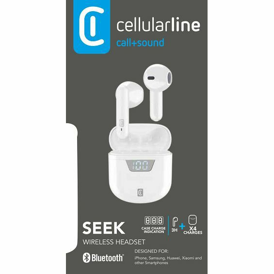 Slušalice CELLULARLINE TWS SEEK bijele (bežične)-3