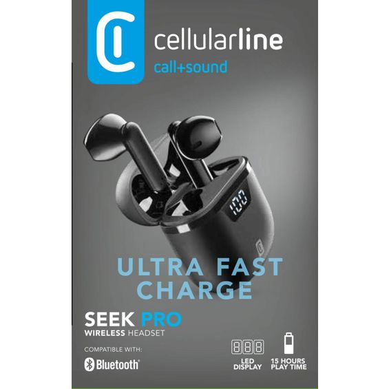 Slušalice CELLULARLINE, ACL, Seek Pro, Bluetooth, In-Ear, TWS, Black-7