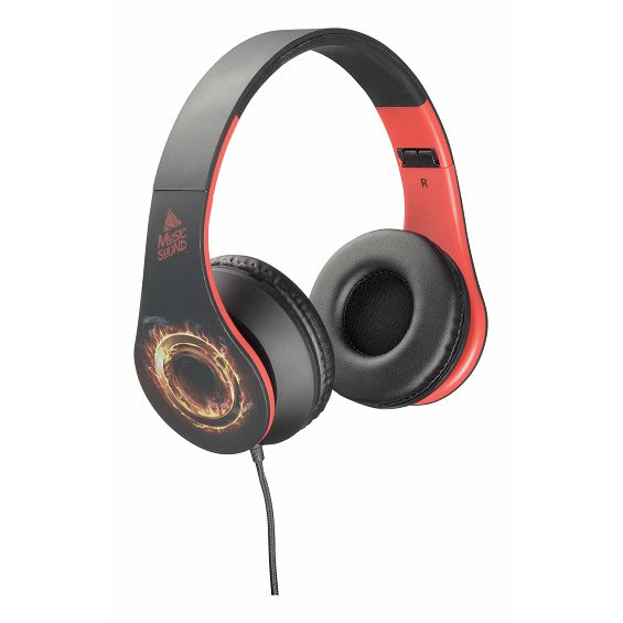 Slušalice CELLULARLINE Music Sound fantasy 3,5mm crno/crvene (žične)-1