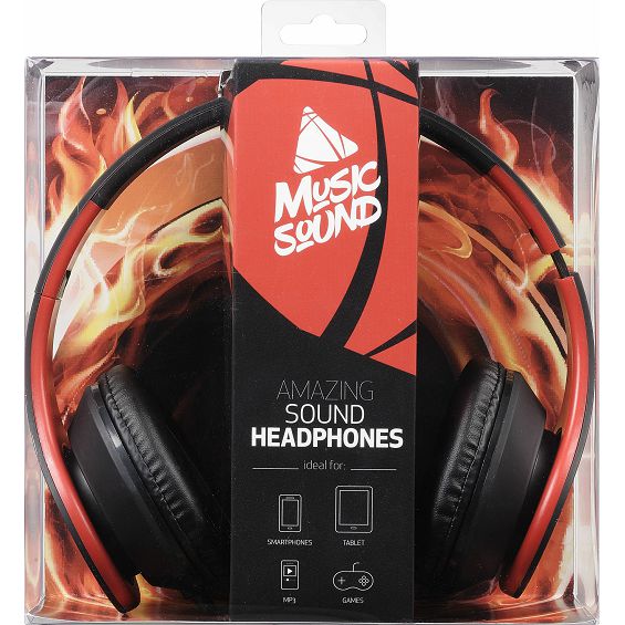 Slušalice CELLULARLINE Music Sound fantasy 3,5mm crno/crvene (žične)-2