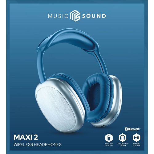 Slušalice CELLULARLINE, MUSIC SOUND, Maxi 2, Bluetooth, Naglavne, Blue-2