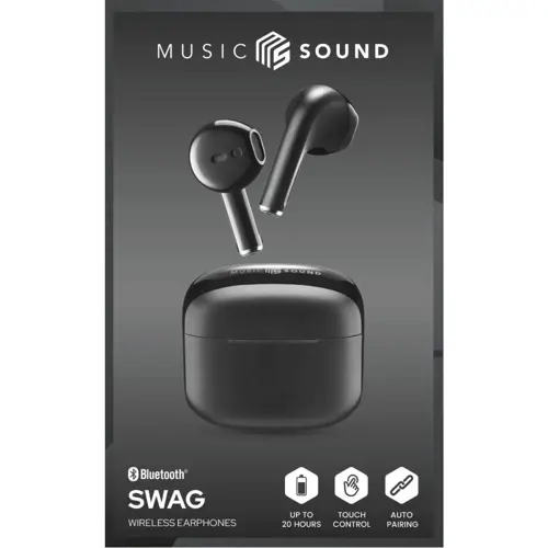 Slušalice CELLULARLINE (Swag, BT, earbuds, TWS) crne-1