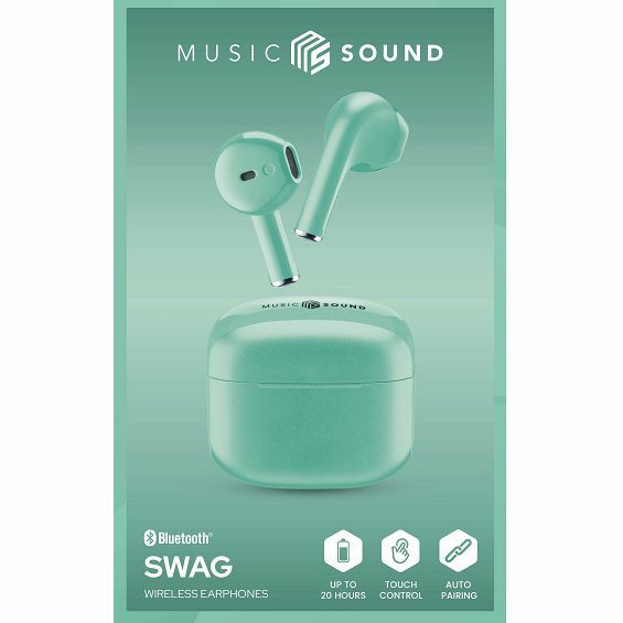 Slušalice CELLULARLINE MUSIC SOUND Swag, Bluetooth, TWS, zelene-3