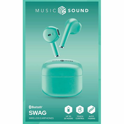 Slušalice CELLULARLINE MUSIC SOUND Swag, Bluetooth, TWS, zelene-1